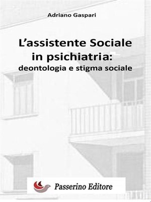 cover image of L'assistente sociale in psichiatria